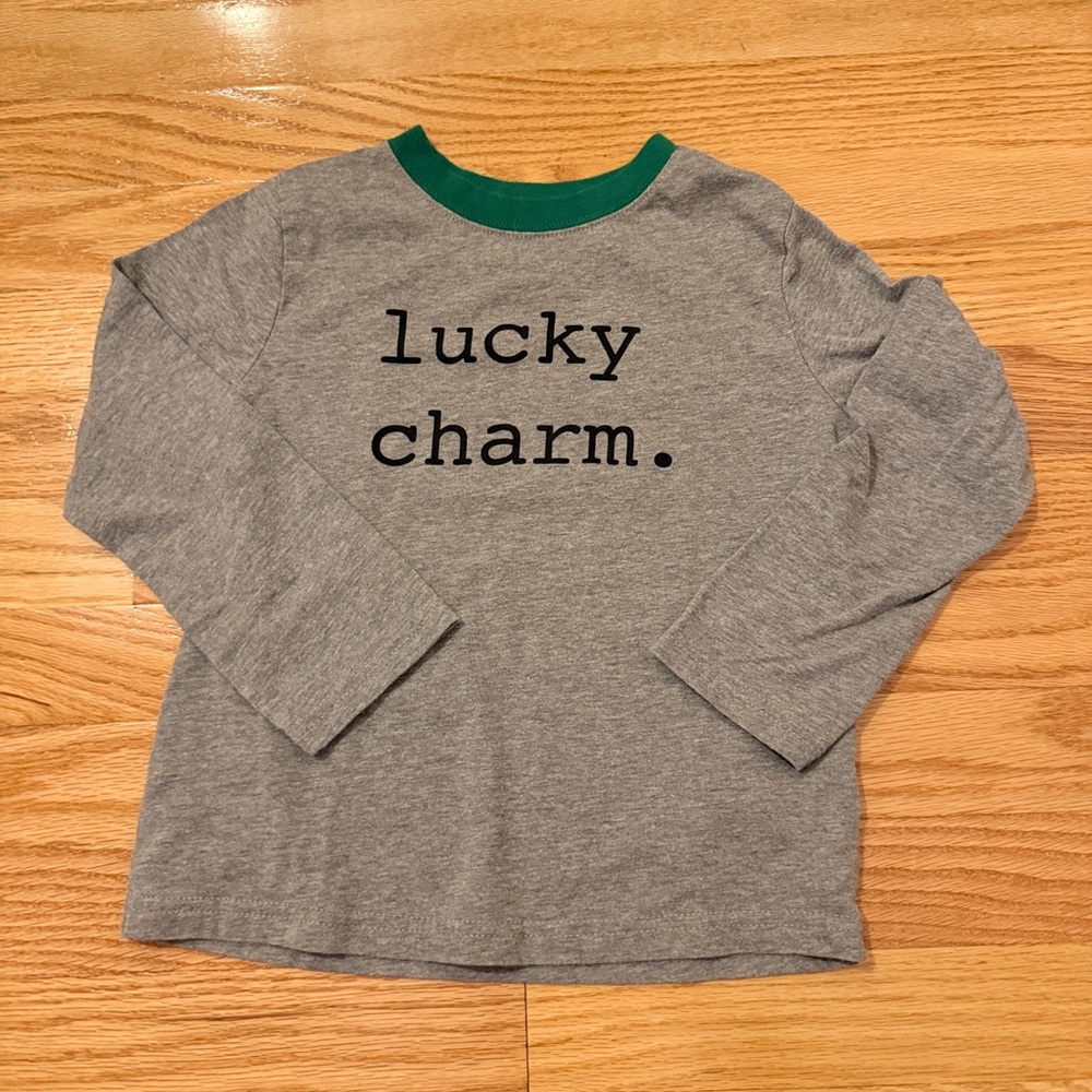 Celebrate St. Patrick's Day Green and Gray Shirt